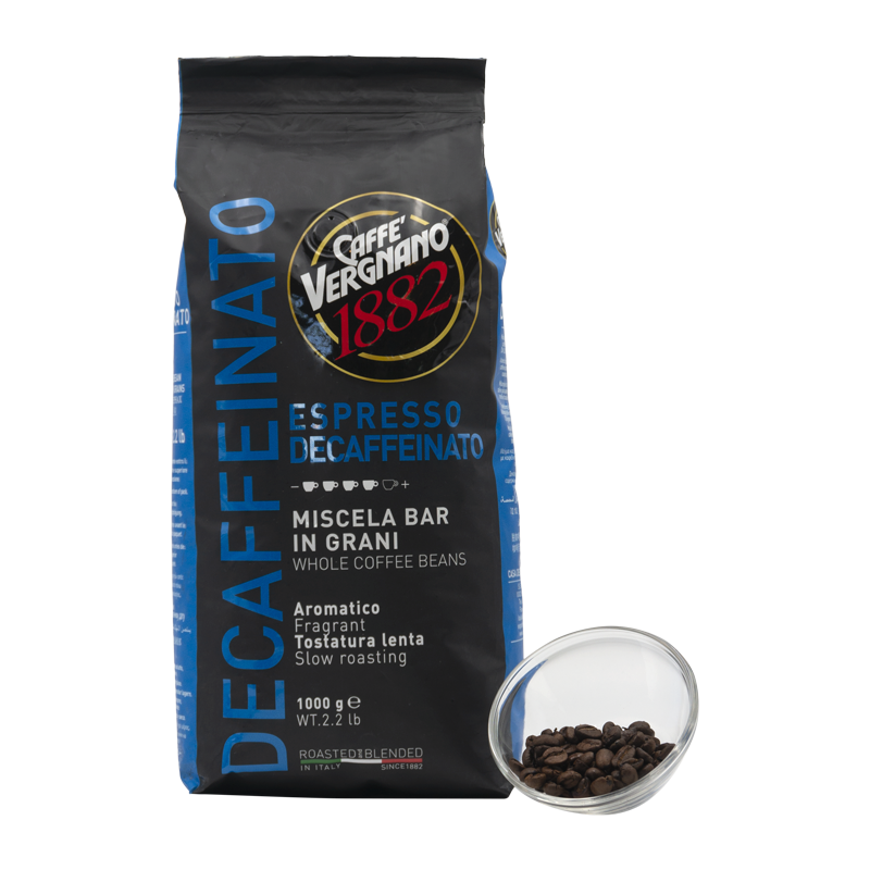 Entkoffeiniert 1 Kg Bohnen - Vergnano
