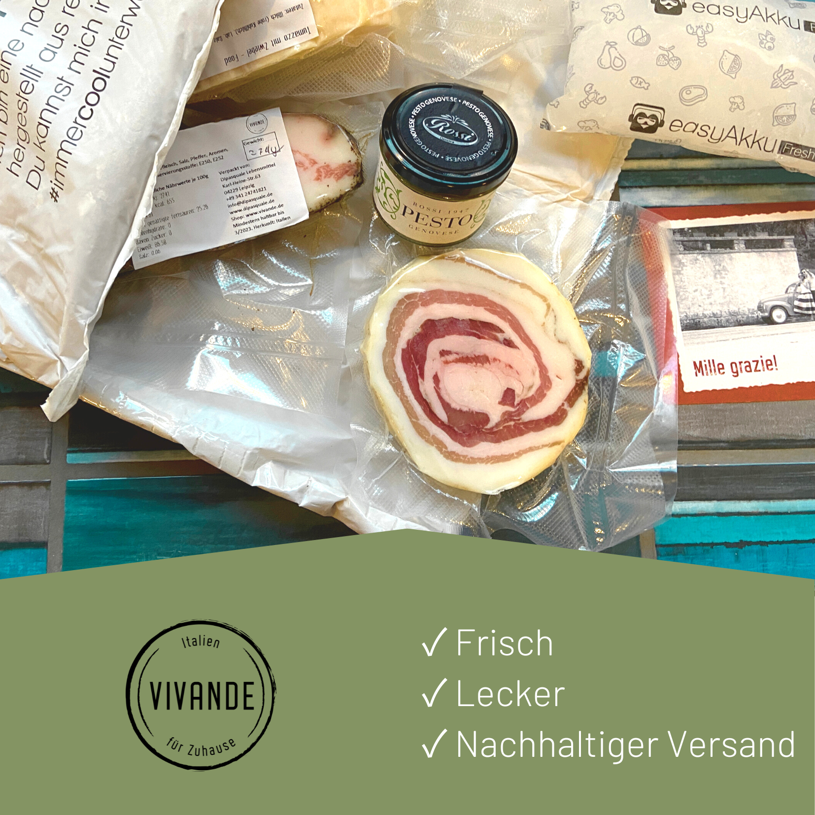 Guanciale 250g im Scheiben - Italienischer Speck geeignet für original Spaghetti Carbonara