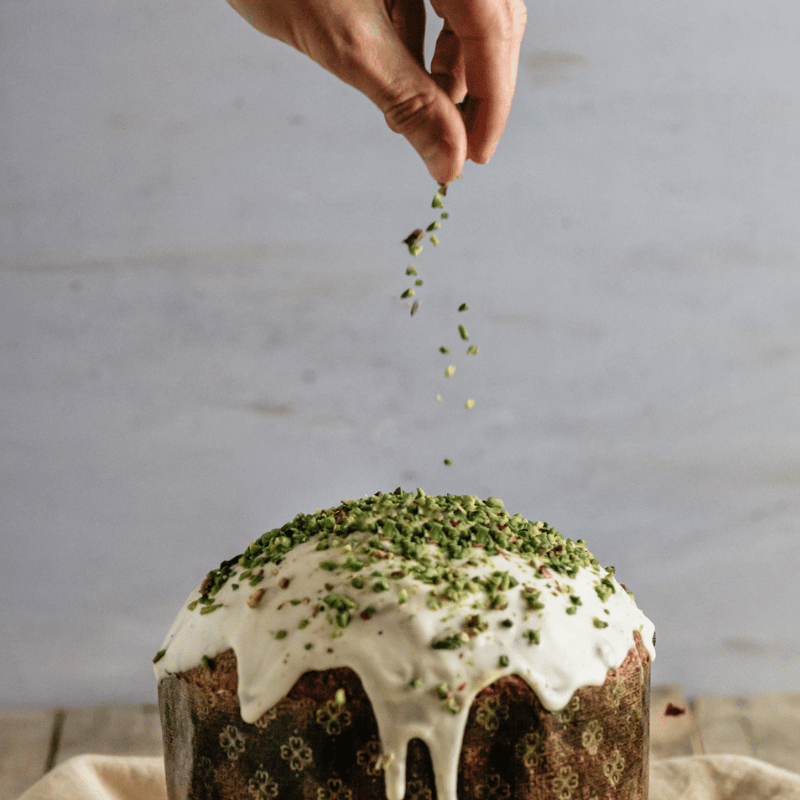 Panettone mit Pistazien und weißer Schokolade 500g