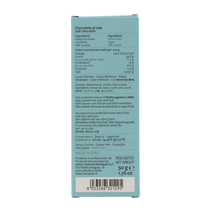 Schokolade Salinae (mit Mothia-Salz)