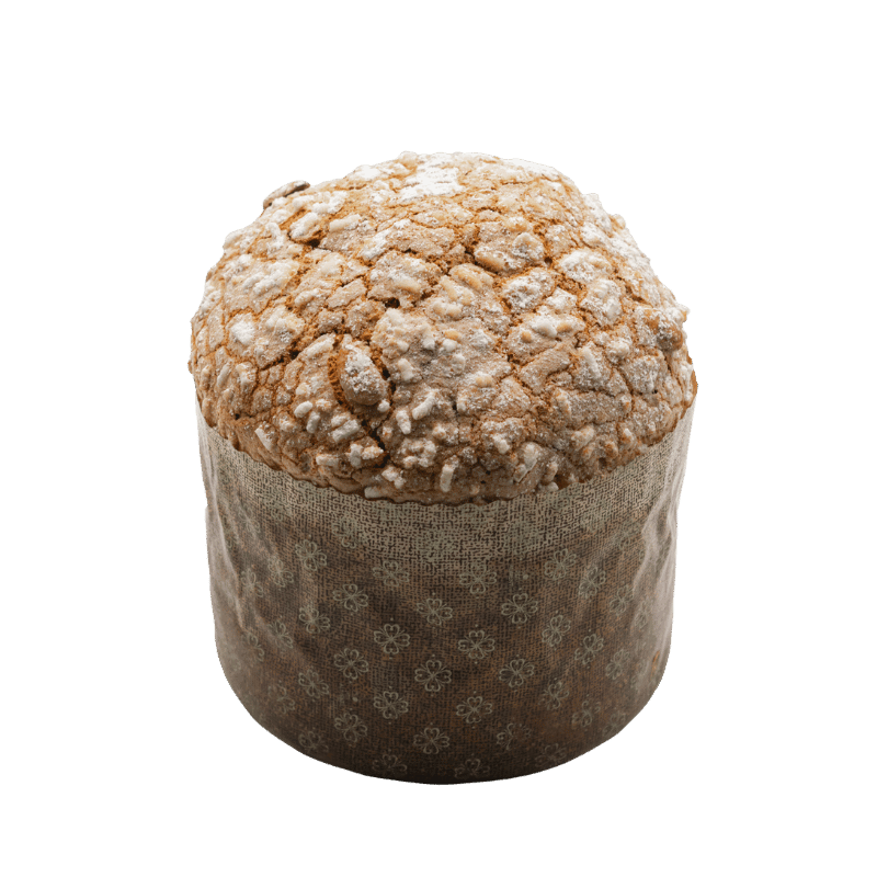 Klassischer Panettone mit Mandeln-Glasur, kandierte Früchte und Sultaninen 500g