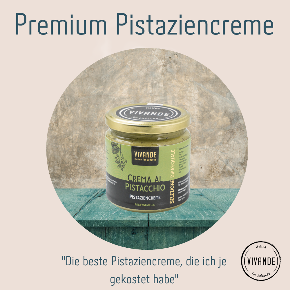 Pistaziencreme 400g - Süßer Brotaufstrich - Crema al pistacchio 