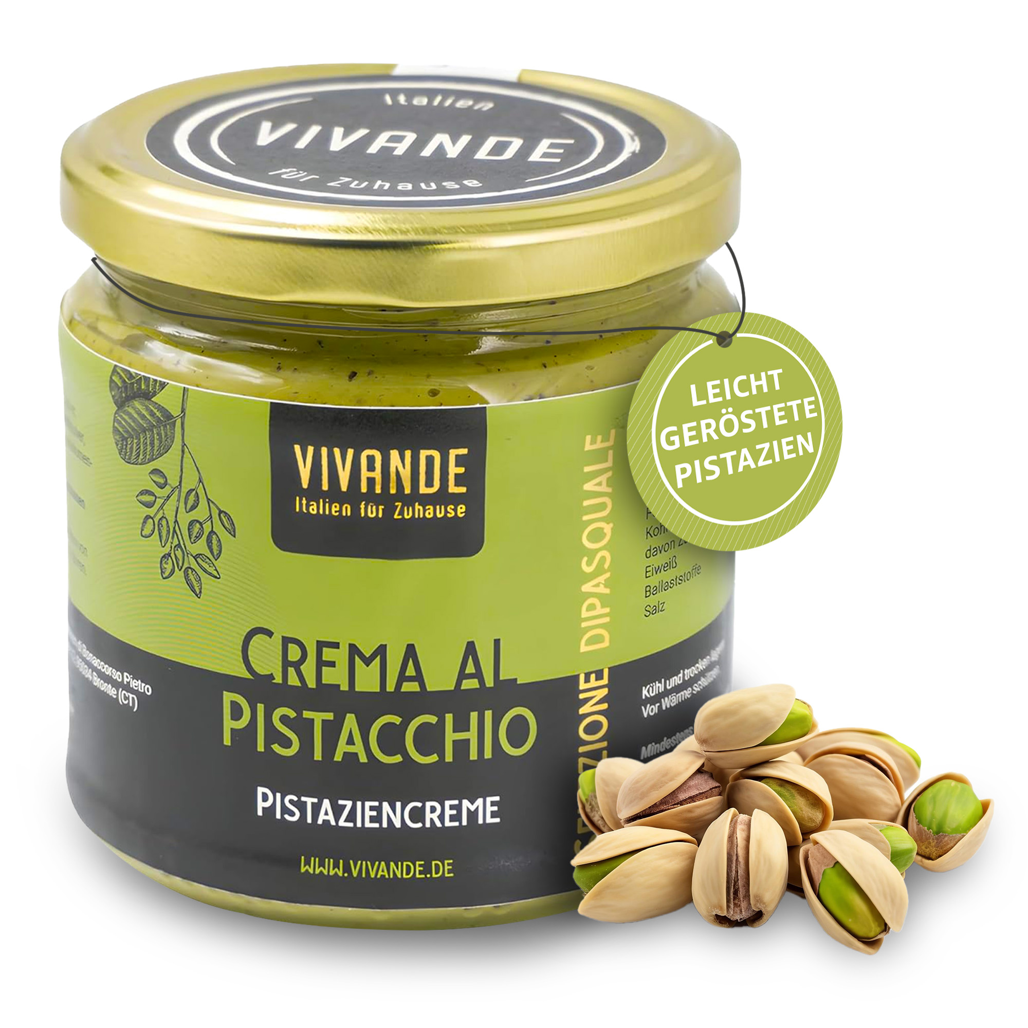 Pistaziencreme 400g - Süßer Brotaufstrich - Crema al pistacchio 