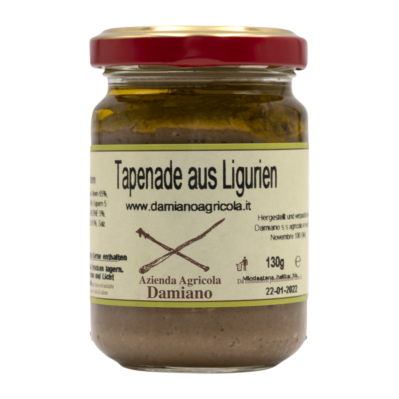 Creme aus Taggiasche-Oliven und Sardellen "Tapenade Ligure"