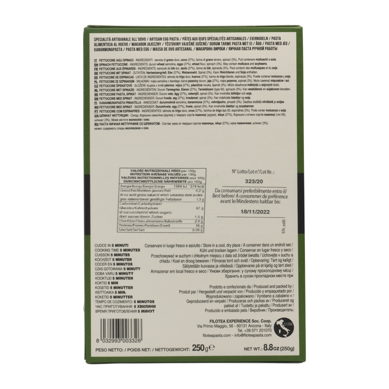 Fettuccine agli Spinaci (mit Spinat)