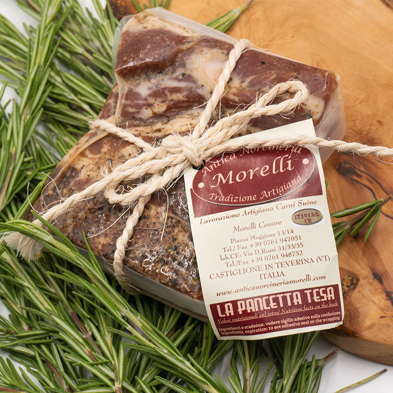 Pancetta Tesa 250g - Italienischer Speck ideal für Pastagerichte Pancetta Tesa 250g - Italienischer Speck ideal für Pastagerichte
