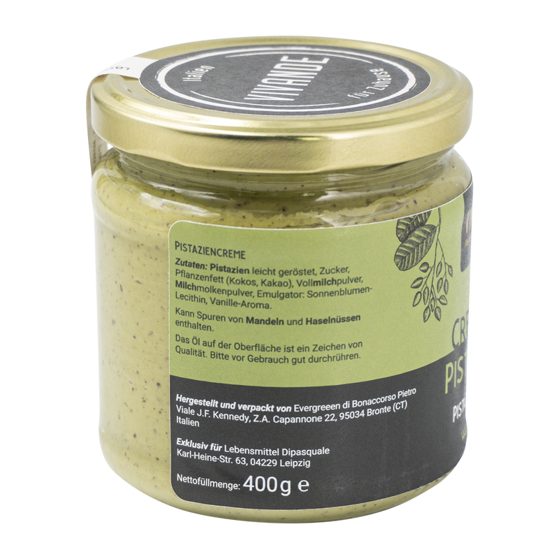 Pistaziencreme 400g - Süßer Brotaufstrich - Crema al pistacchio 