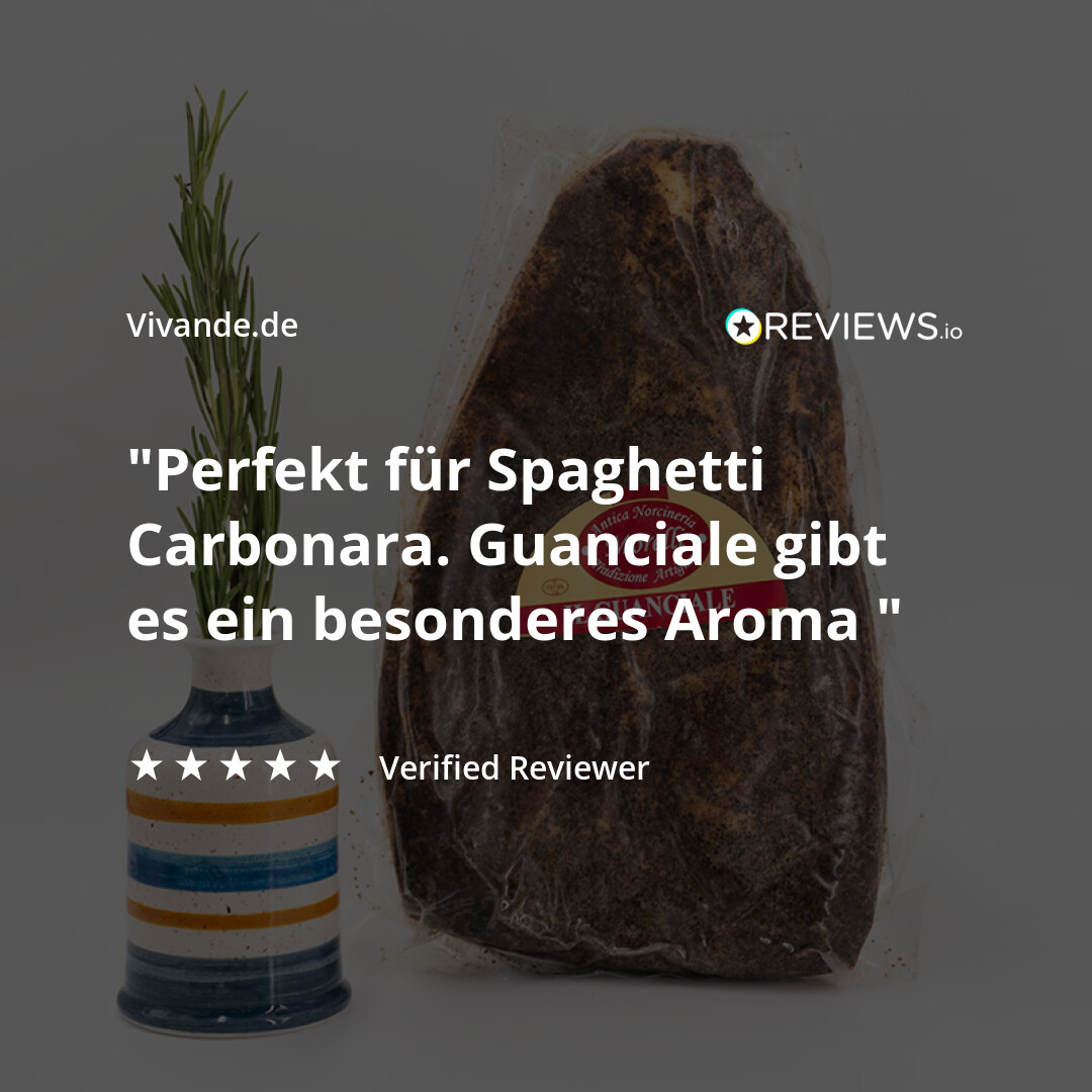 Guanciale 250g im Scheiben - Italienischer Speck geeignet für original Spaghetti Carbonara